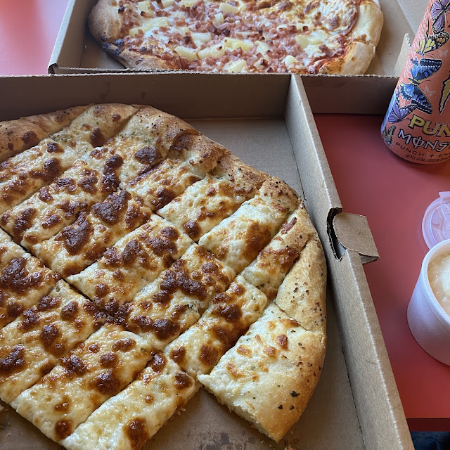 Half Pepperoni Half Hawaiian Pizza