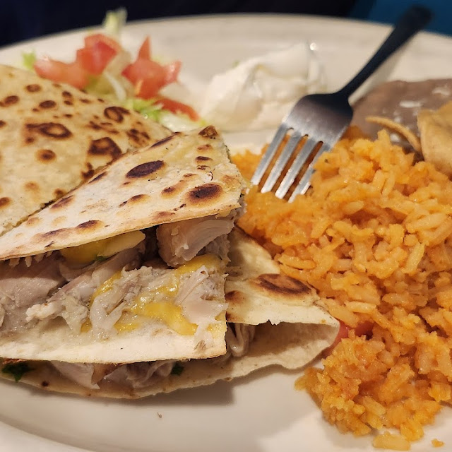 With Rice Beans & Tortillas