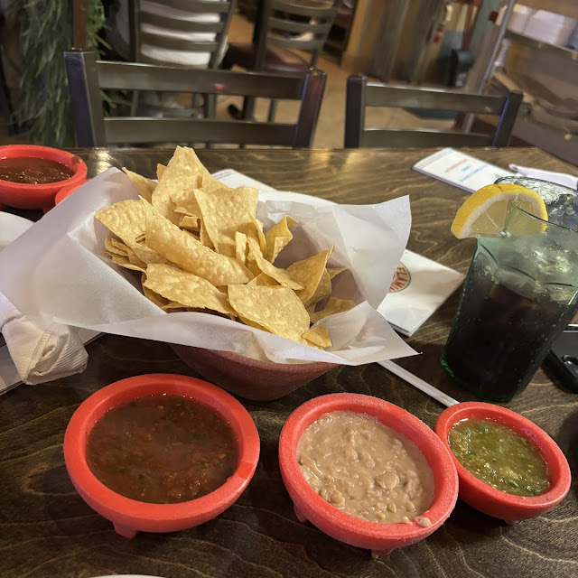 Free Chips Sauce and Beans