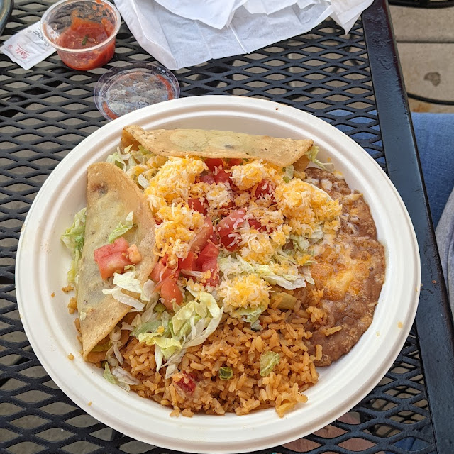 Tacos with Beans and Rice