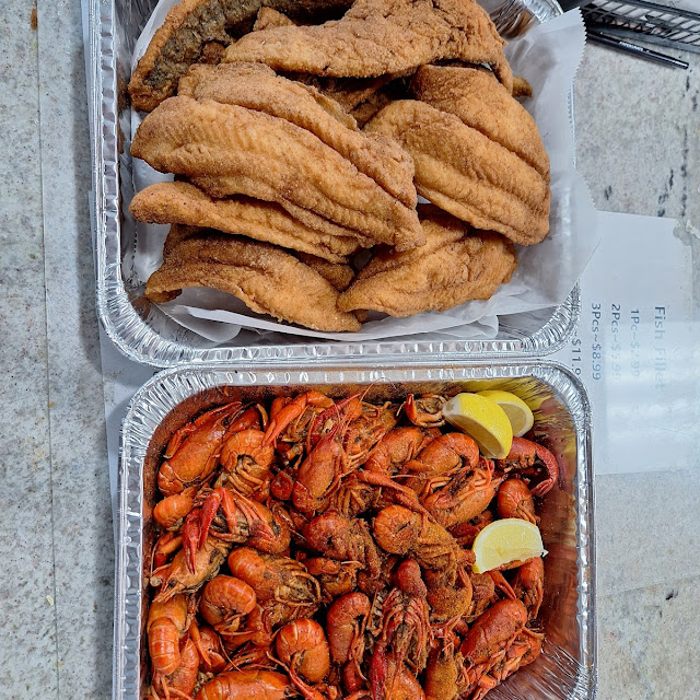 Whiting and 3lbs of Crawfish