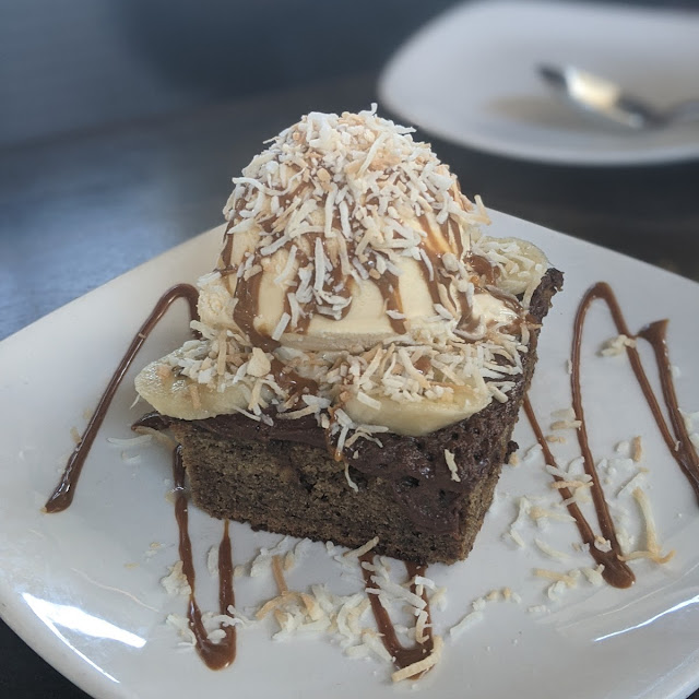 Salted Caramel Brownie with Walnuts Vanilla Ice Cream Dulce De Leche