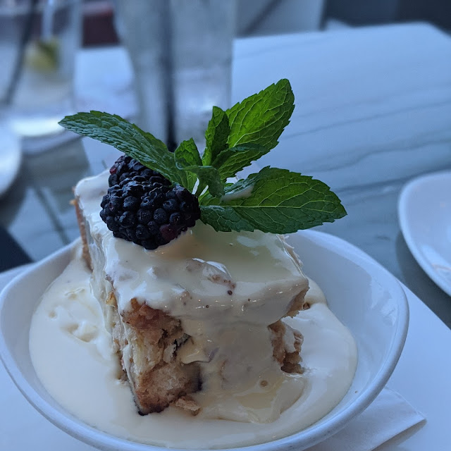 Bread Pudding with Vanilla Icecream