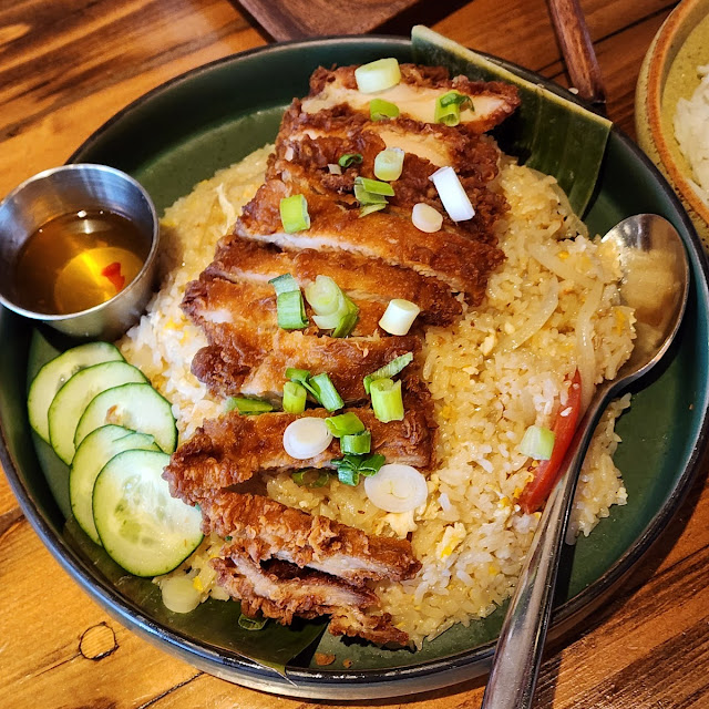 Fried Chicken over Fried Rice