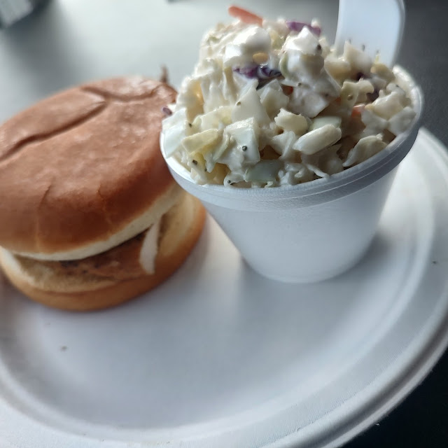 Grilled Chicken and Coleslaw
