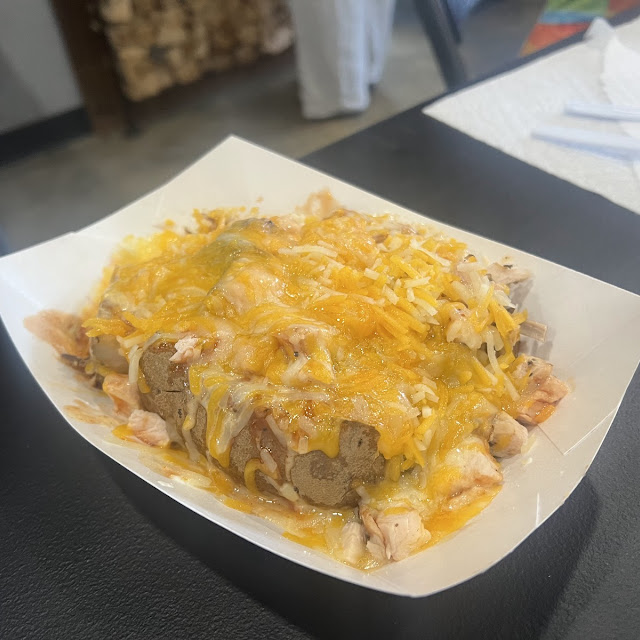 Baked Potato with Pork BBQ