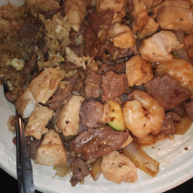 Dinner for Two Chicken Steaks Shrimp Scallops with Rice