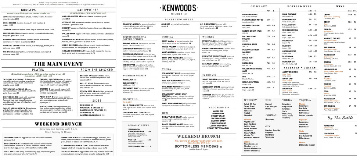 Kenwood’s Kitchen & Tap