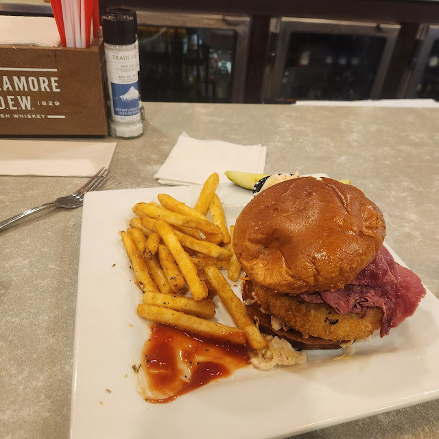Ruben w Deep Fried Onion