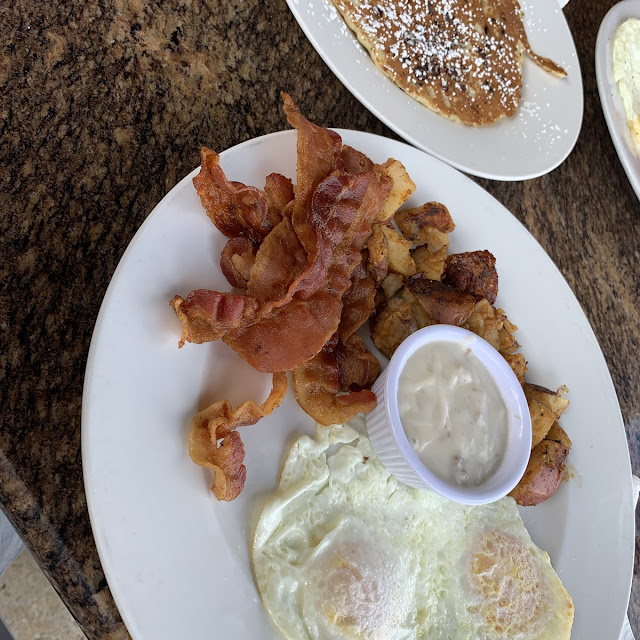 Two Egg Breakfast Bacon Strips