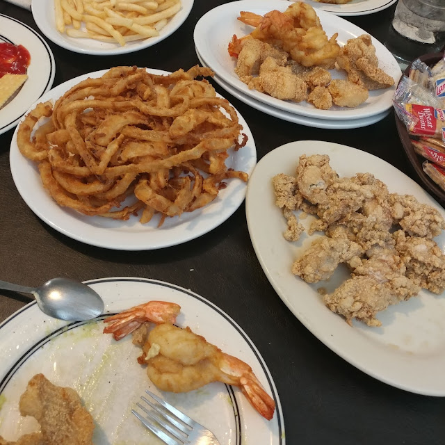 Fried Shrimp Oysters and Catfish