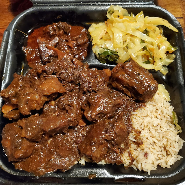Oxtail Rice Cabbage Macaroni and Cheese