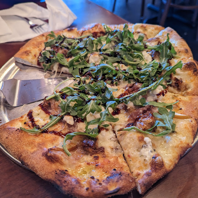 Poached Pear Pizza