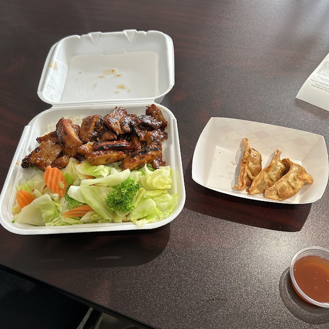 Chicken Teriyaki Spicy & Pot Stickers