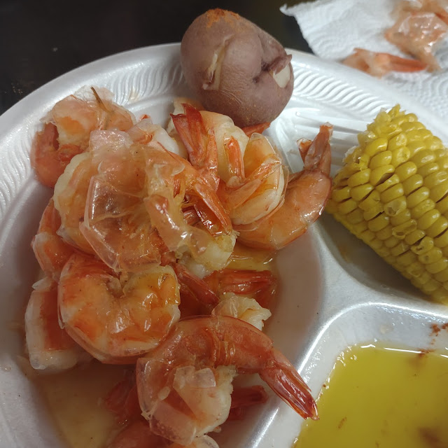 Boiled Shrimp and Fries