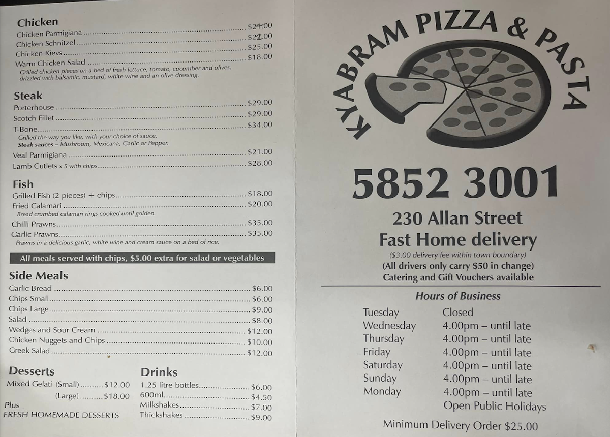 Kyabram Pizza & Pasta