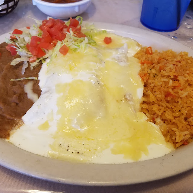 Queso Enchilada Plate
