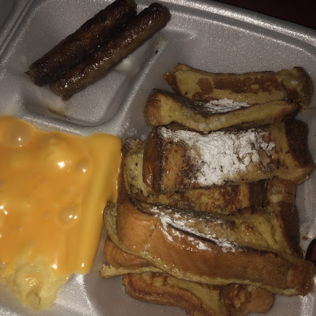French Toast with Choice of Ham Bacon or Sausage