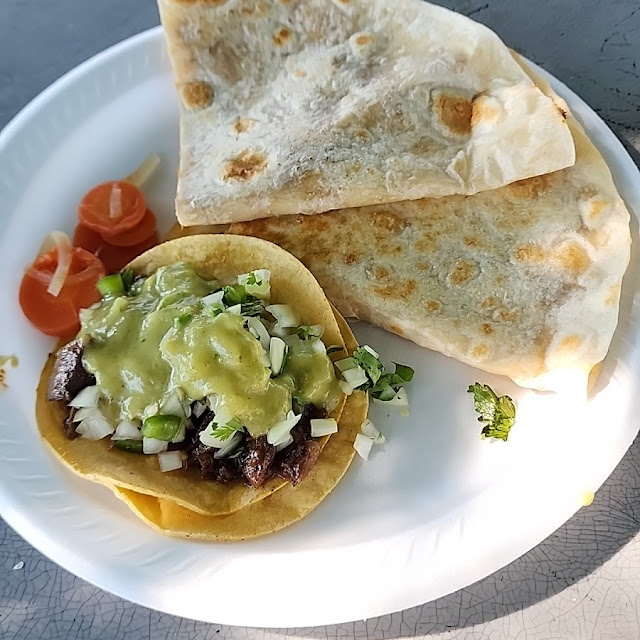 Taco Cow Cheek Thats the One and Quesadilla Chicken