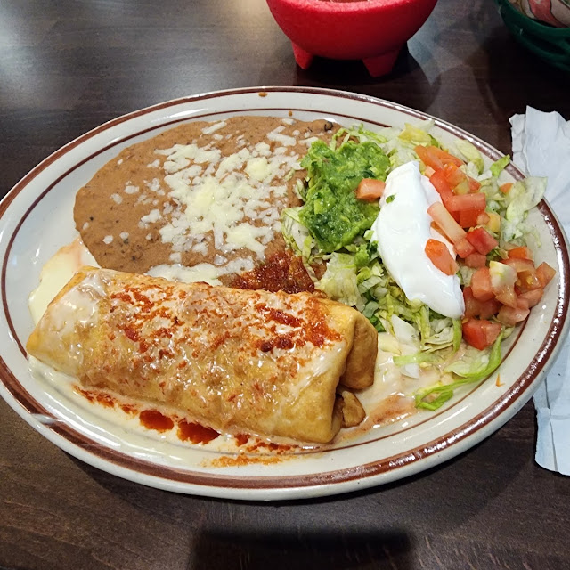 Shredded Chicken Chimichanga Dinner