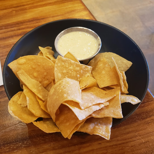 Crispy Tortilla Chips and Cheese Dip