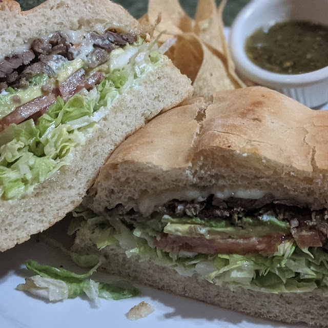 Torta Con Asada with Beef