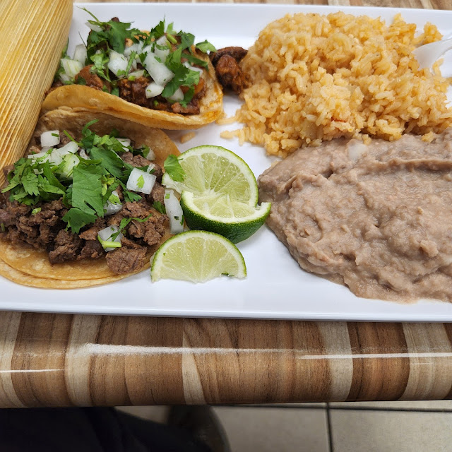 Pork Tamale 2 Taco Dinner