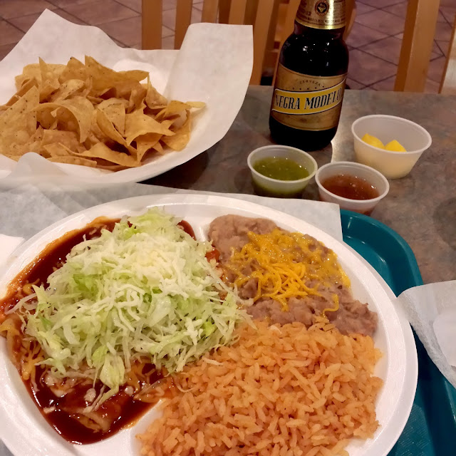 Enchiladas and Chile Relleno