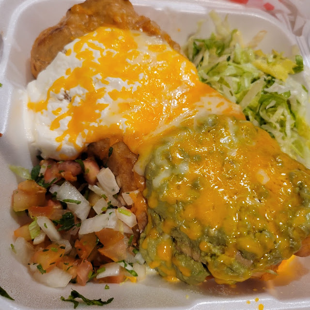 Beef Taco & Cheese Enchilada Plate