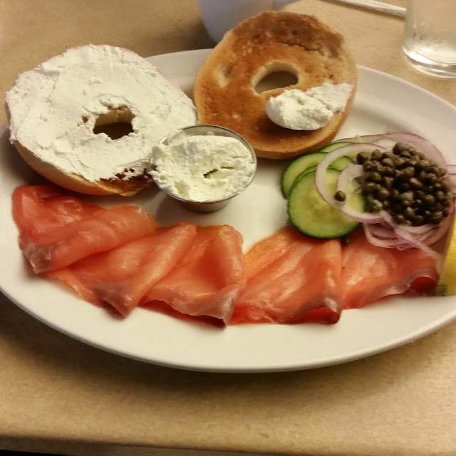 Smoked Salmon Bagel with Cream Cheese