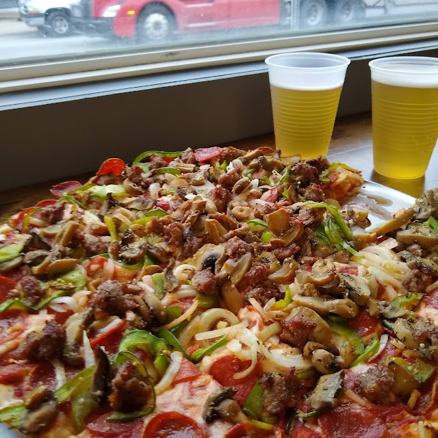 Large Scramble Pizza Our Absolute Favorite