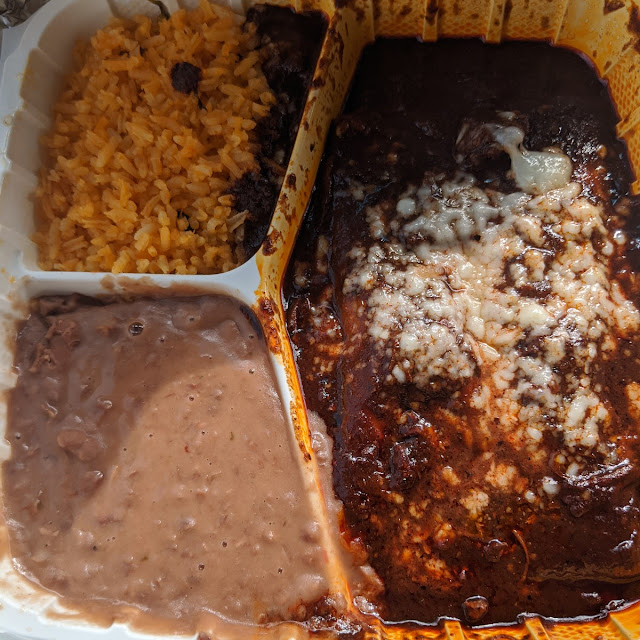 Mole Chicken Enchiladas