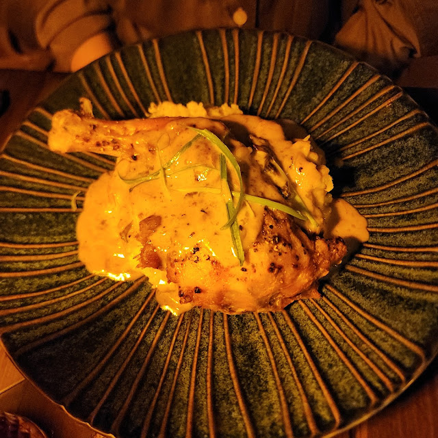 Chicken over Grits