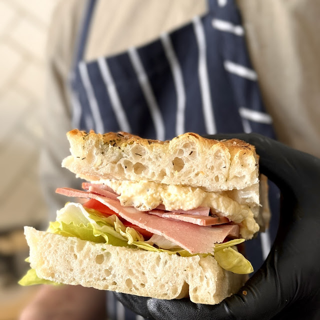Toasted Focaccia Sandwich