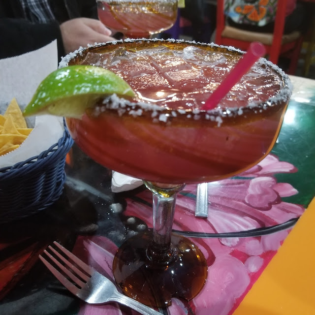 Pomegranate Margarita on the Rocks
