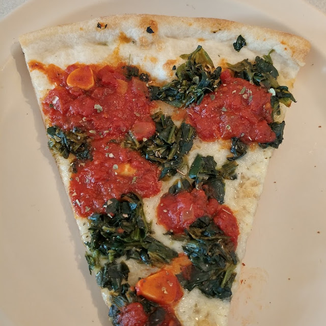 Tomato Pepper and Spinach Pizza