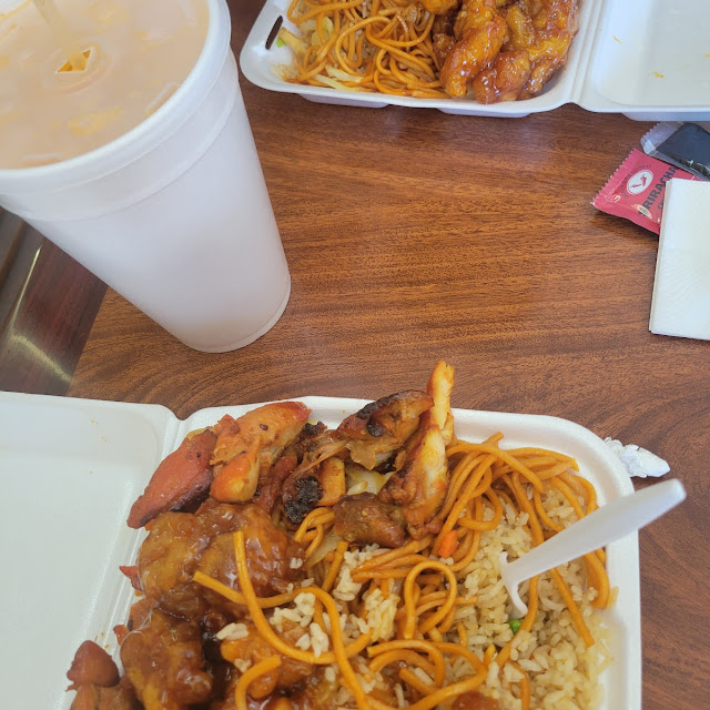 House Special Chow Mein with Chicken Beef and Shrimp