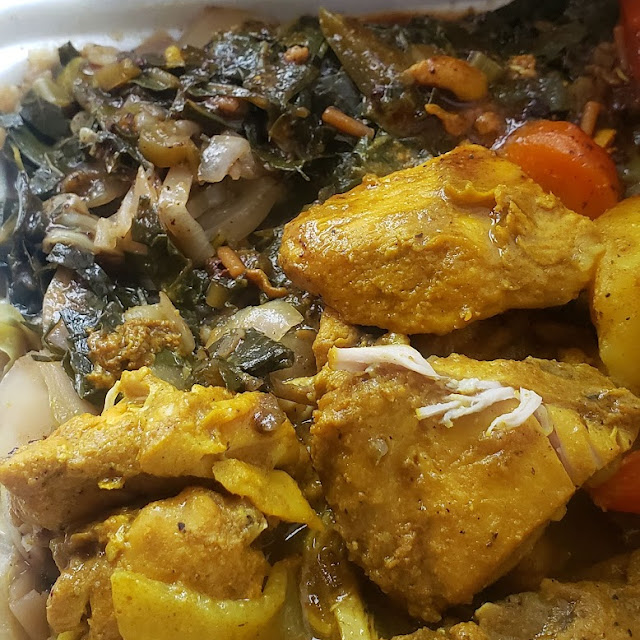 Curry Goat Jerk Chicken