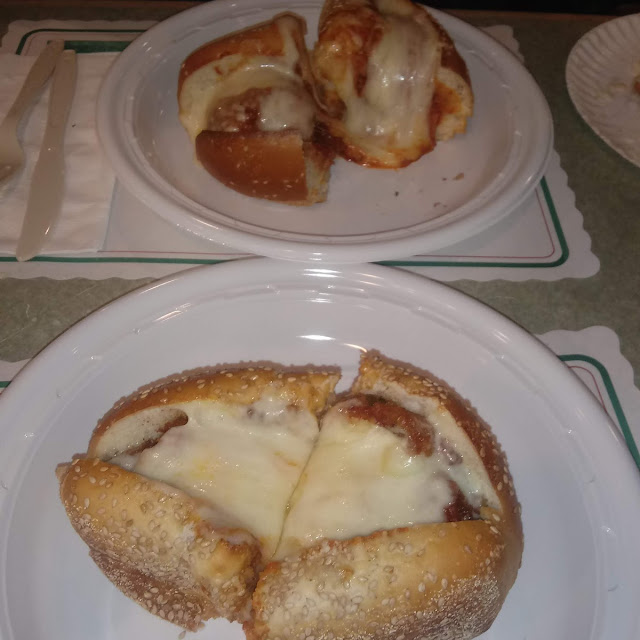 Meatball Parmigiana and Chicken Parmigiana