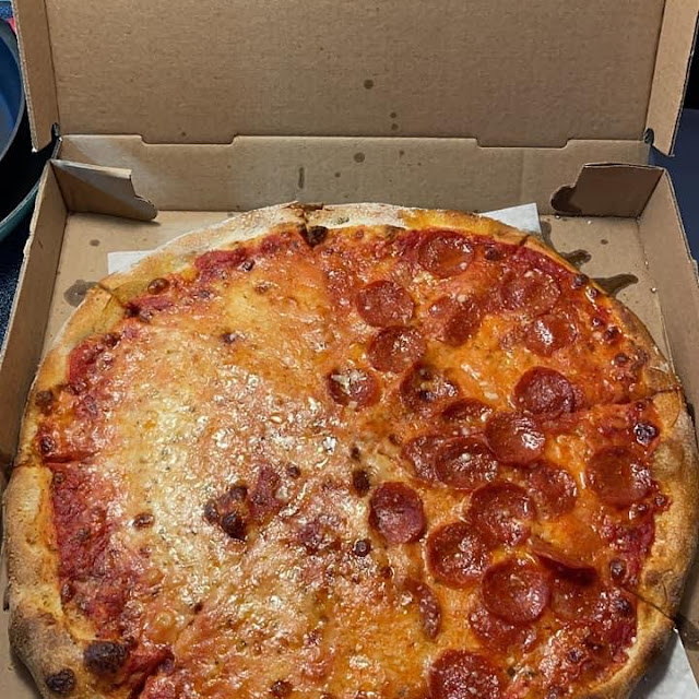 Half Pepperoni Pizza Well Done