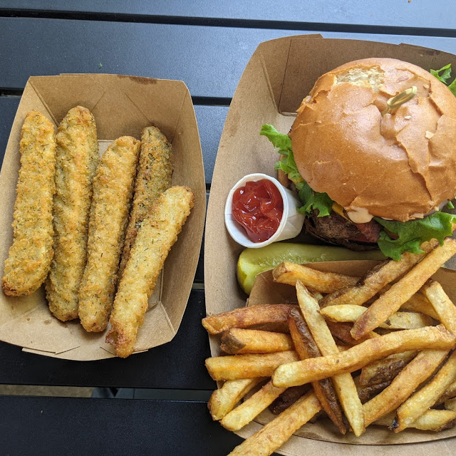 Heroes 1 3 lb Burger w Fries and Pickle Fries