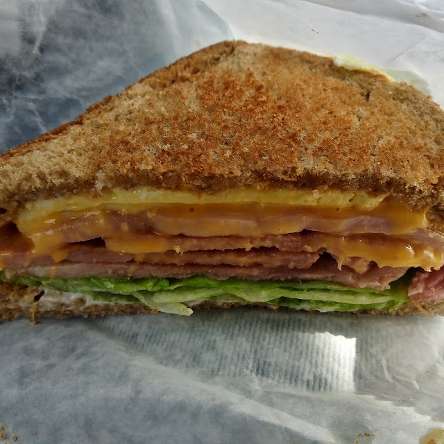 Ham Egg and Cheese Sandwich