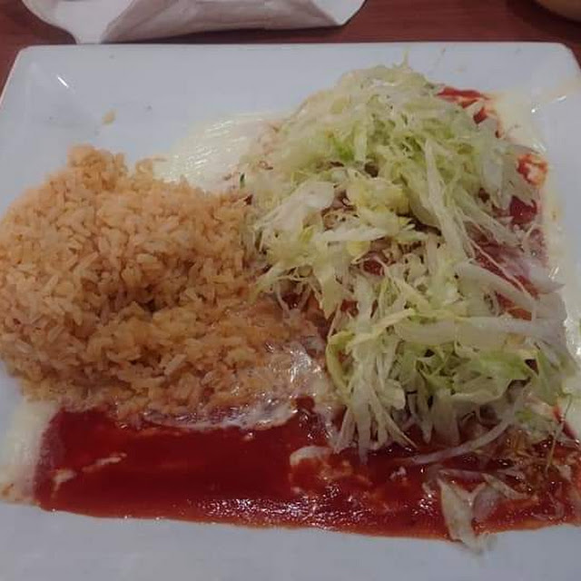 Fried Chimichanga with Rice
