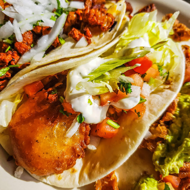 Adobada Taco with Pico De Gallo and Guacamole