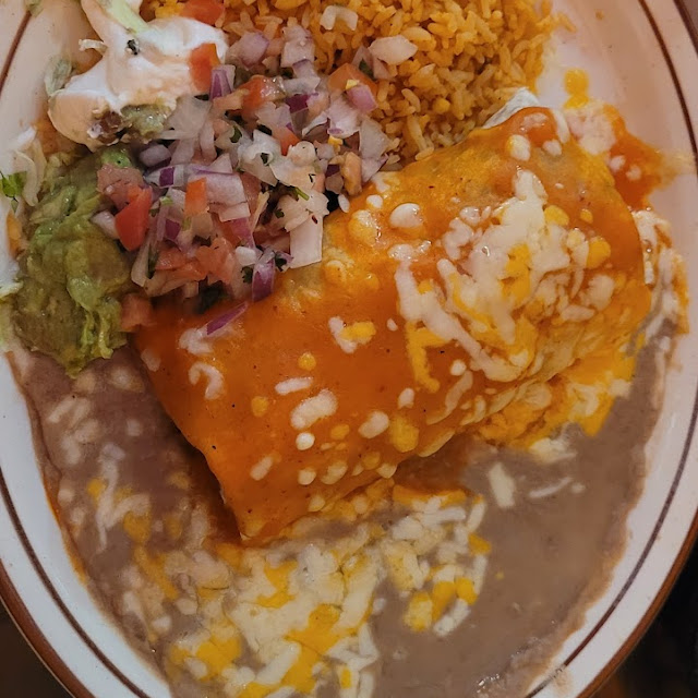 Carne Asada Burrito Enchilada Style