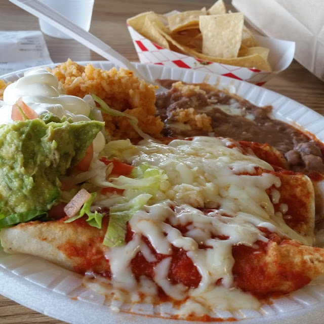 Chicken Enchilada Plate