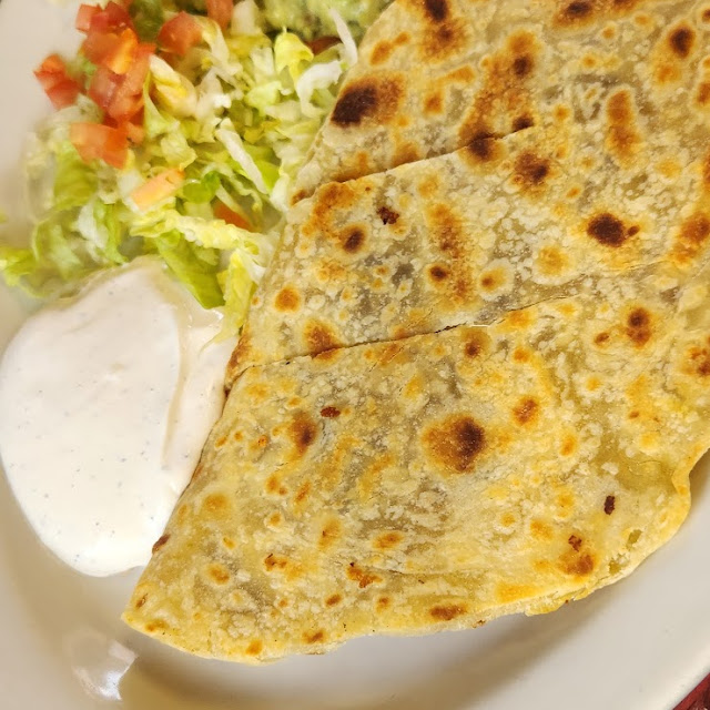 Cheese Quesadilla with Side of Fries