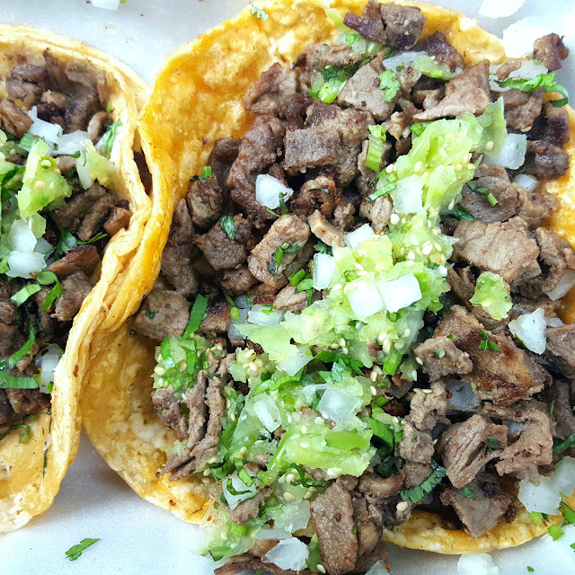 Tacos with Carne Asada