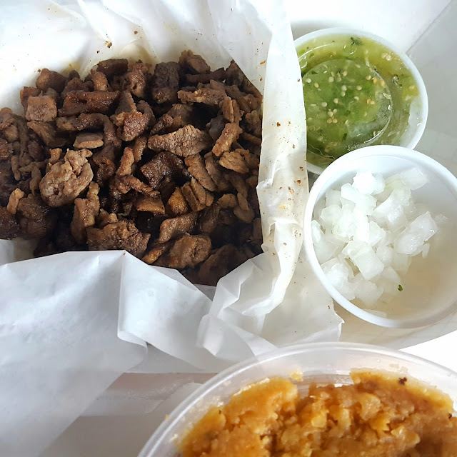 Carne Asada Tacos with Green Salsa