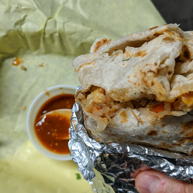 Burrito with Shredded Chicken